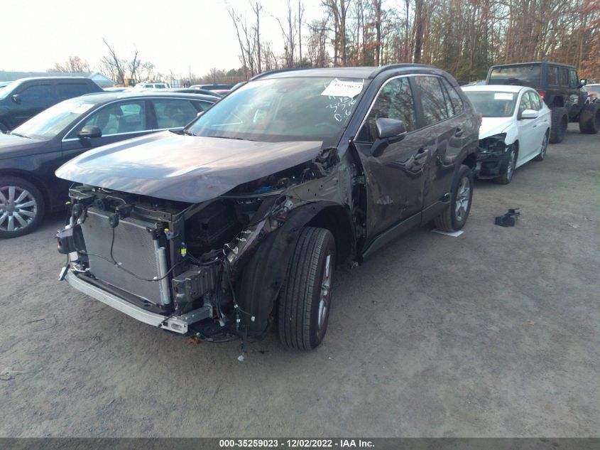 2022 TOYOTA RAV4 HYBRID XLE VIN: 2T3RWRFV6NW133376