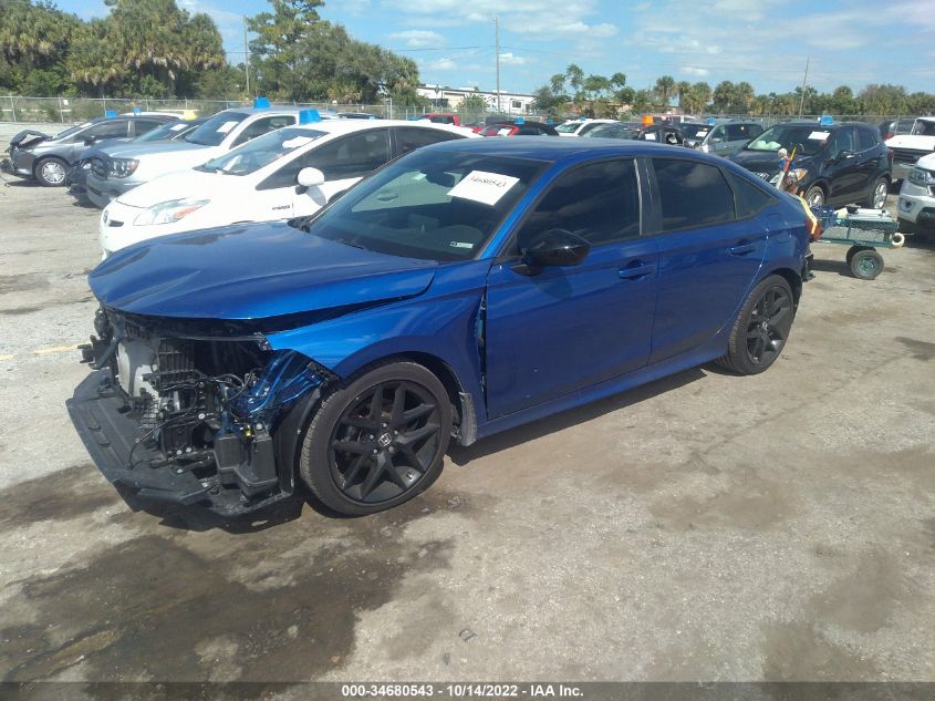 2022 HONDA CIVIC SEDAN SPORT VIN: 2HGFE2F52NH557393