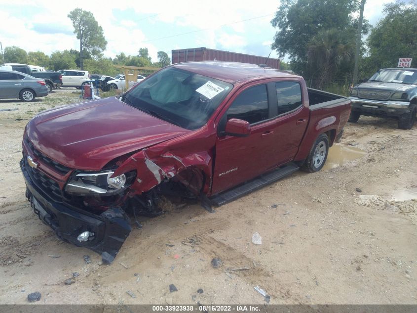 2021 CHEVROLET COLORADO 2WD LT VIN: 1GCGSCEN2M1278509
