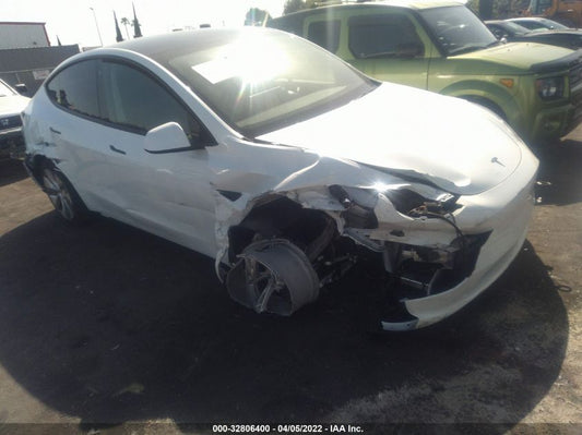 2022 TESLA MODEL Y LONG RANGE VIN: 7SAYGDEE2NF361087