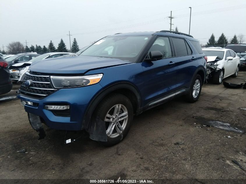 2022 FORD EXPLORER XLT VIN: 1FMSK8DH3NGB50325