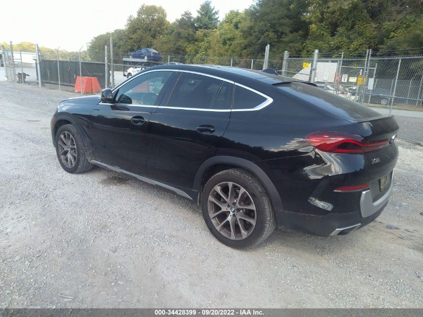 2021 BMW X6 XDRIVE40I VIN: 5UXCY6C0XM9E23210