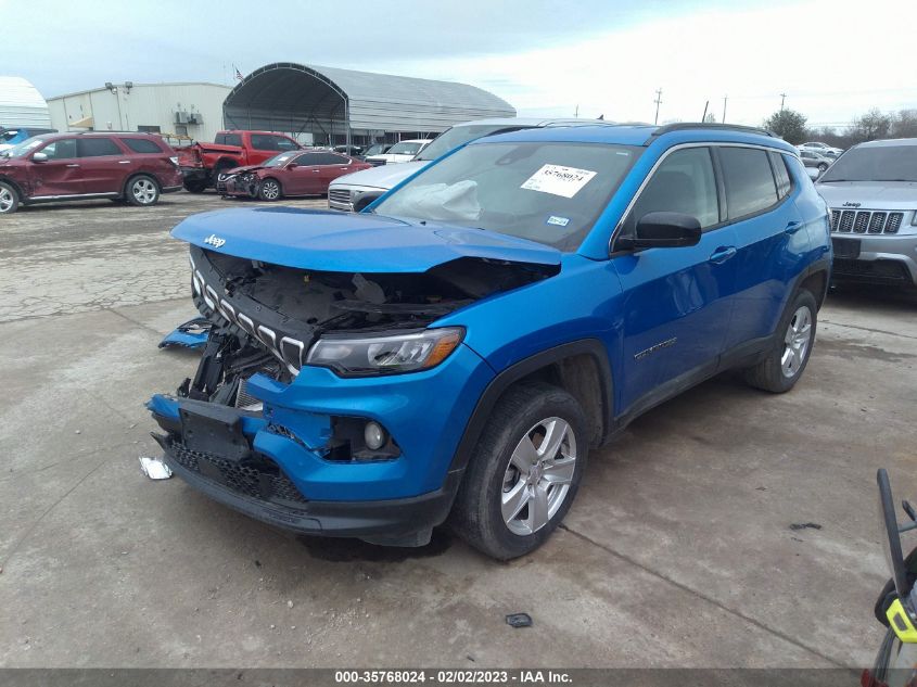 2022 JEEP COMPASS LATITUDE VIN: 3C4NJDBB0NT155117