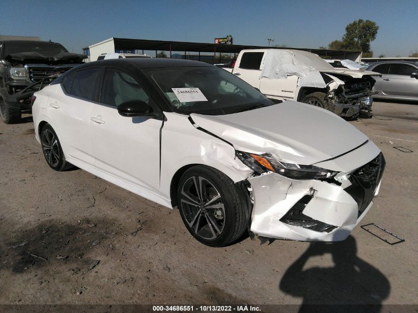 2022 NISSAN SENTRA SR VIN: 3N1AB8DV9NY285185