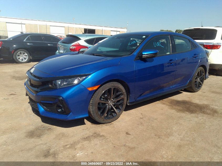 2020 HONDA CIVIC HATCHBACK SPORT VIN: SHHFK7H42LU218143