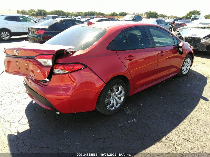 2021 TOYOTA COROLLA LE VIN: 5YFEPMAE5MP197164