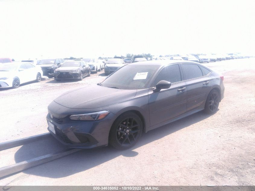 2022 HONDA CIVIC SEDAN SPORT VIN: 2HGFE2F52NH589860