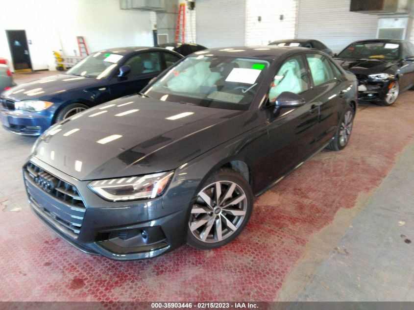 2022 AUDI A4 SEDAN PREMIUM PLUS VIN: WAUBBAF4XNN008410