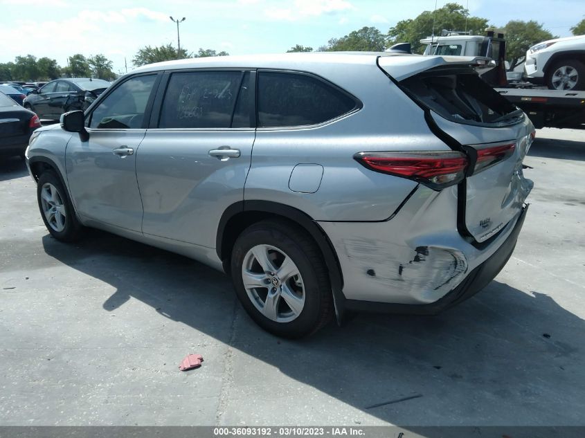 2023 TOYOTA HIGHLANDER L/LE/XLE/XSE/LIMITED VIN: 5TDKDRBH1PS019166