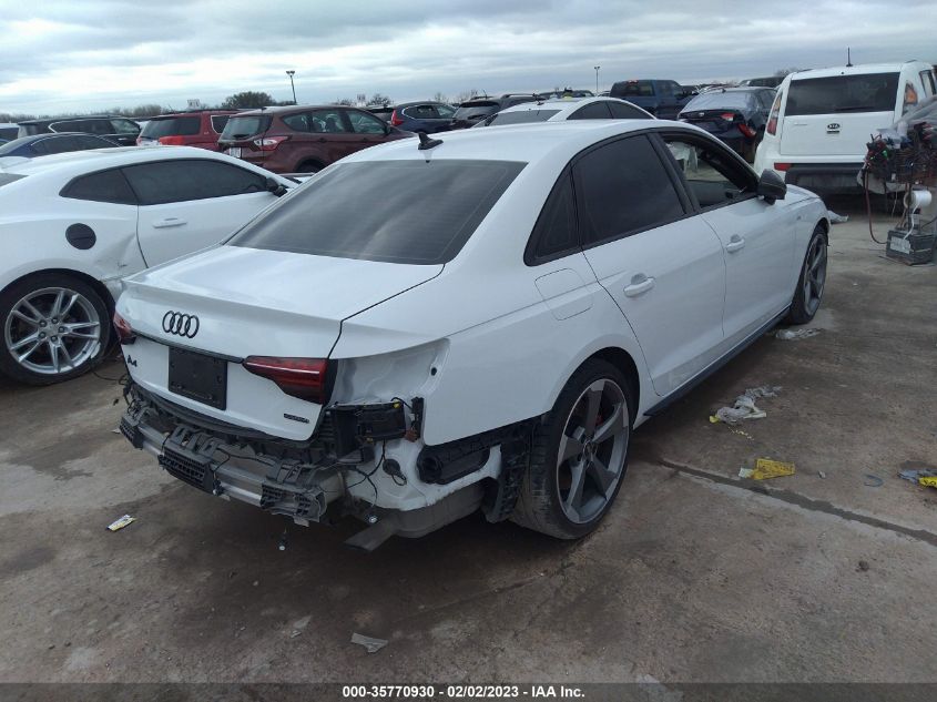 2022 AUDI A4 SEDAN S LINE PRESTIGE VIN: WAUFAAF48NN003579