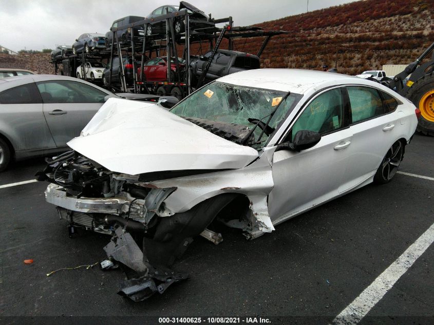 2021 HONDA ACCORD SEDAN SPORT VIN: 1HGCV1F32MA027837