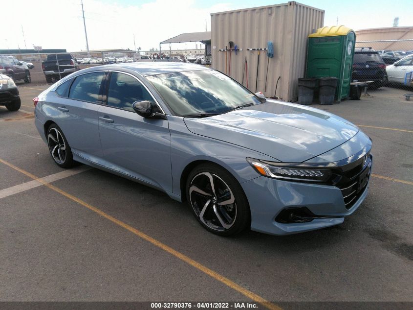 2021 HONDA ACCORD SEDAN SPORT VIN: 1HGCV1F34MA075923