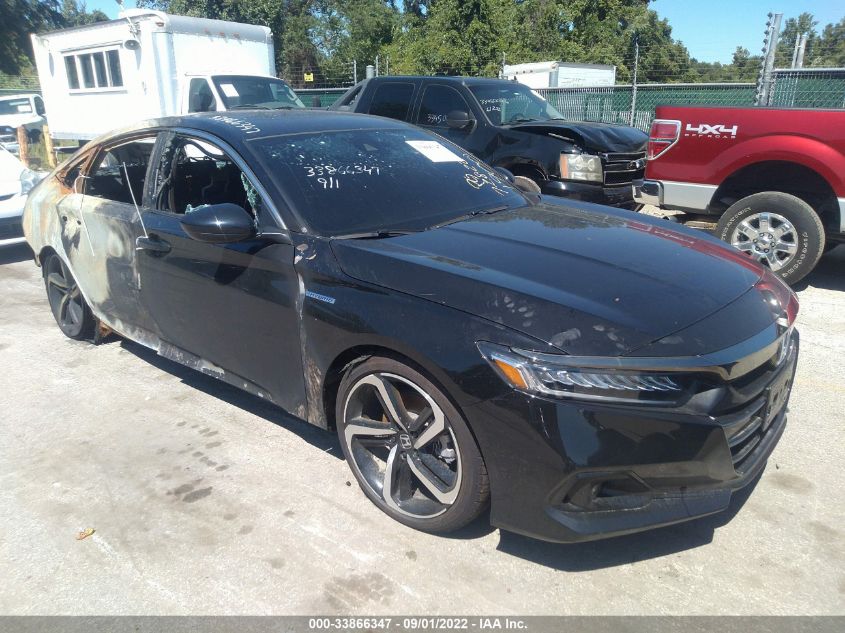 2022 HONDA ACCORD HYBRID SPORT VIN: 1HGCV3F27NA011900