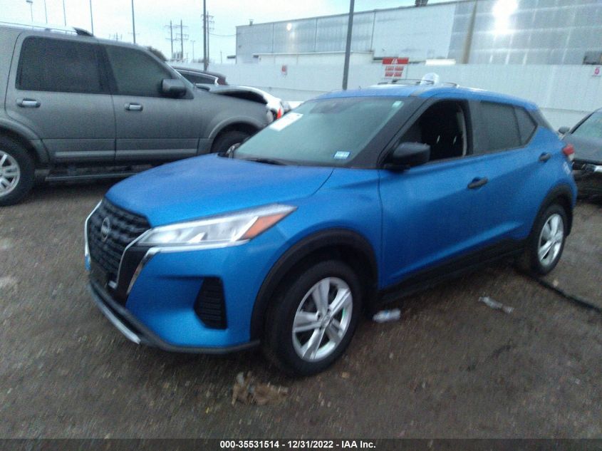 2022 NISSAN KICKS S VIN: 3N1CP5BVXNL513185