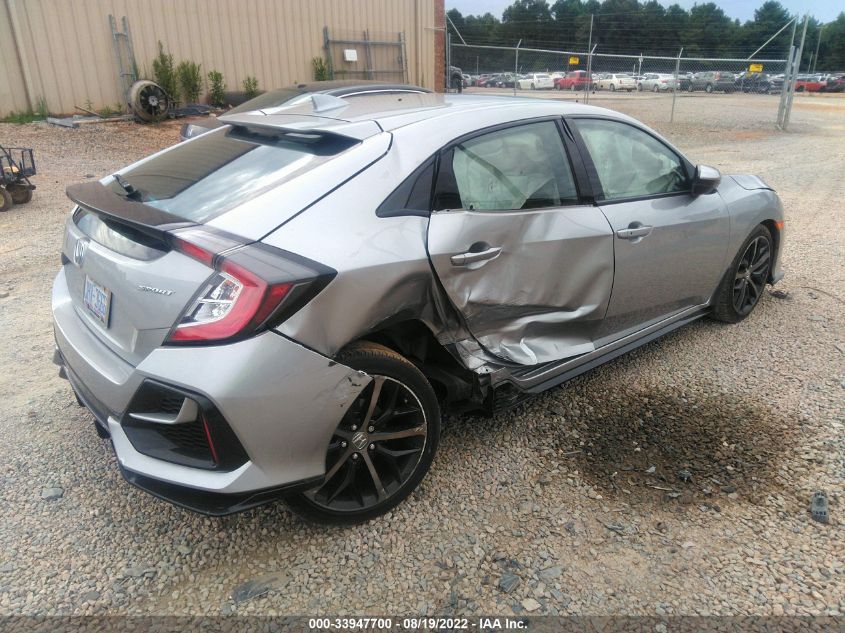 2021 HONDA CIVIC HATCHBACK SPORT VIN: SHHFK7H49MU215046
