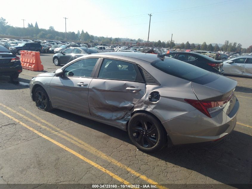 2022 HYUNDAI ELANTRA HYBRID BLUE VIN: KMHLM4AJ3NU025745