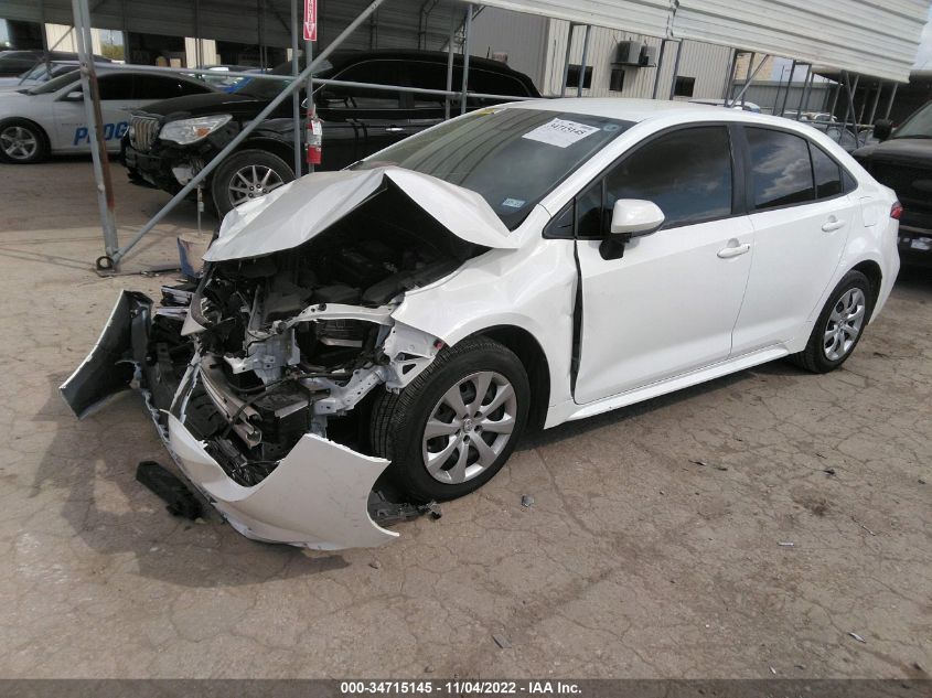 2022 TOYOTA COROLLA LE VIN: JTDEPMAE8NJ192501