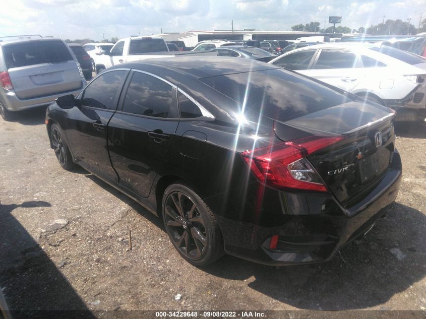 2021 HONDA CIVIC SEDAN SPORT VIN: 2HGFC2F83MH540701