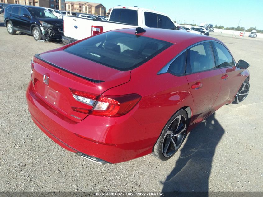 2021 HONDA ACCORD SEDAN SPORT VIN: 1HGCV1F39MA054565