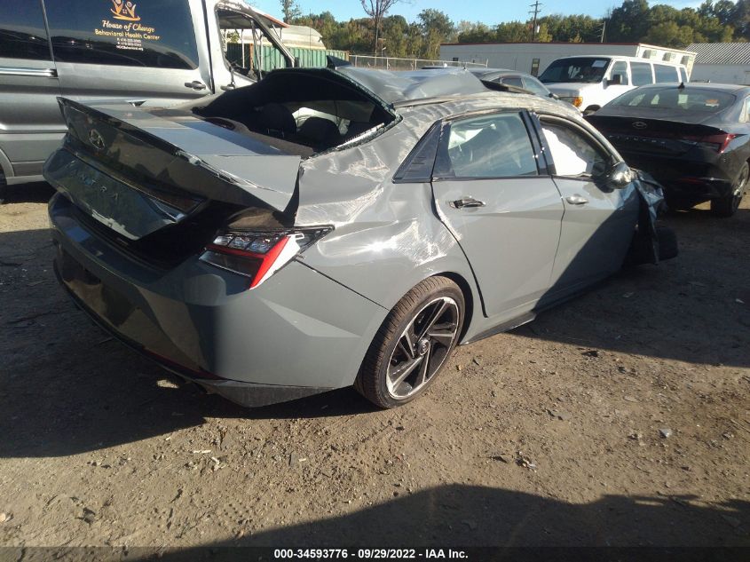 2022 HYUNDAI ELANTRA N LINE VIN: KMHLR4AF1NU326172