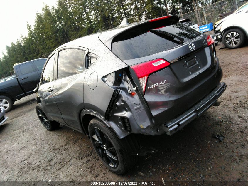 2022 HONDA HR-V SPORT VIN: 3CZRU6H12NM758920