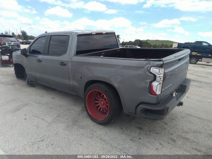 2021 CHEVROLET SILVERADO 1500 CUSTOM VIN: 1GCPWBEK4MZ436421