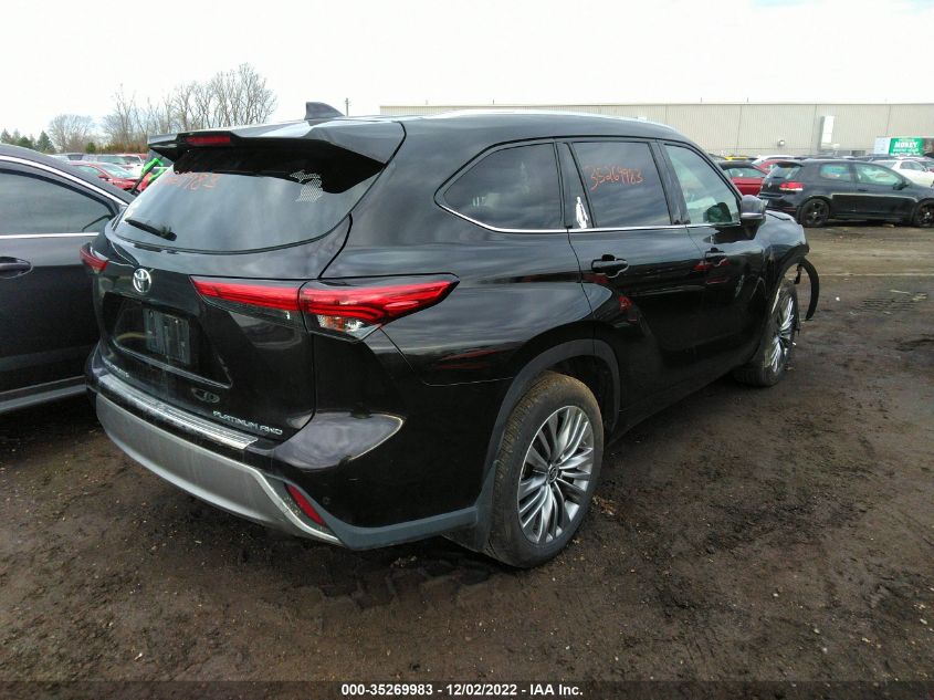 2021 TOYOTA HIGHLANDER PLATINUM VIN: 5TDFZRBH4MS094409