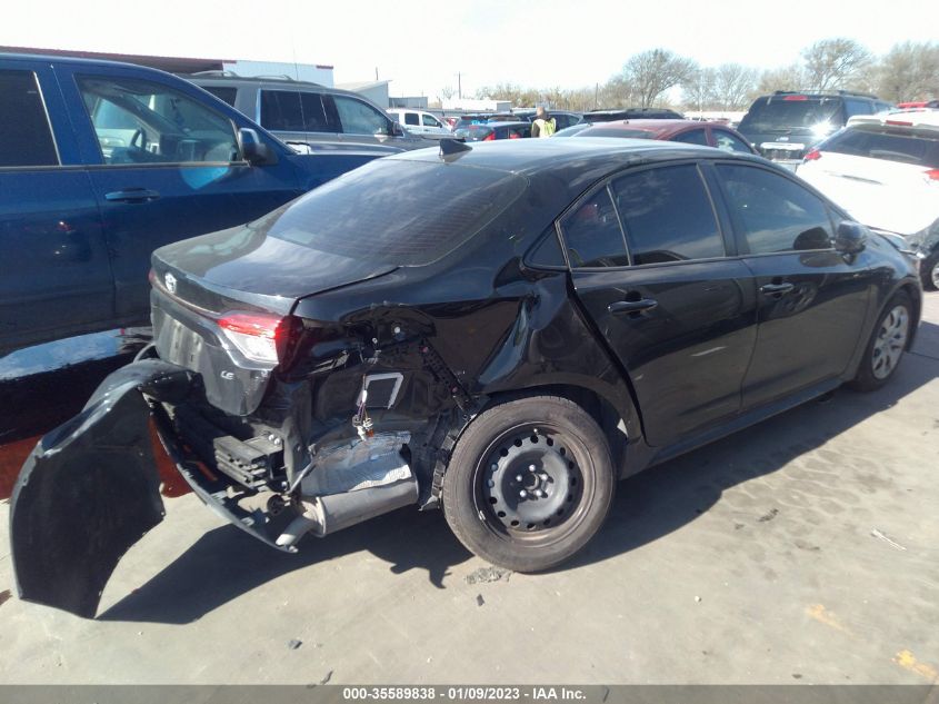 2022 TOYOTA COROLLA LE VIN: JTDEPMAE8NJ223861