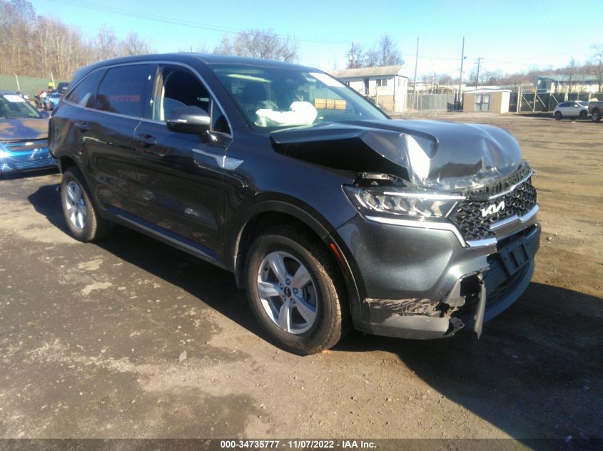 2022 KIA SORENTO LX VIN: 5XYRGDLC1NG089160