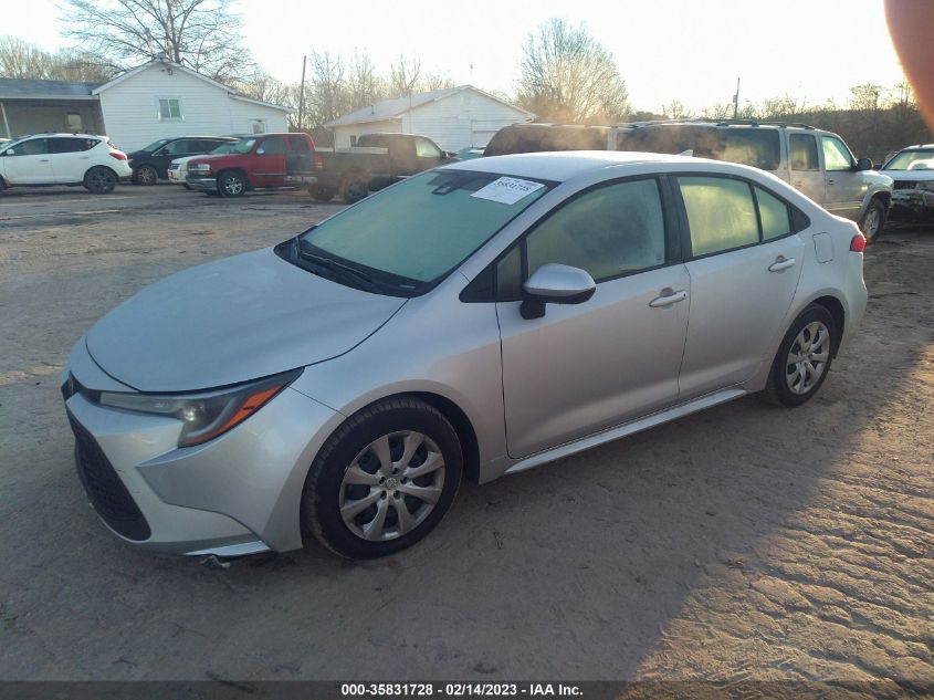 2022 TOYOTA COROLLA LE VIN: JTDEPMAE9N3007571