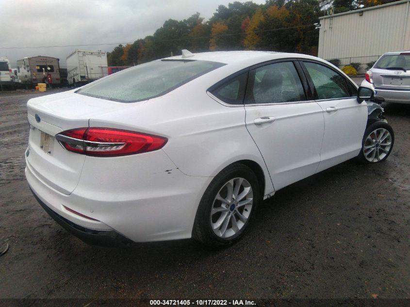 2020 FORD FUSION SE VIN: 3FA6P0H75LR218386
