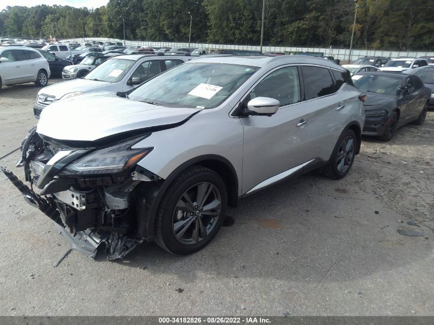 2021 NISSAN MURANO PLATINUM VIN: 5N1AZ2DJ2MC120665