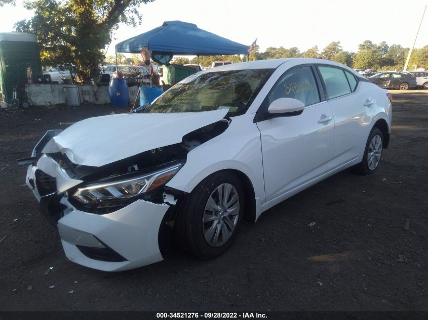 2022 NISSAN SENTRA S VIN: 3N1AB8BV5NY280701