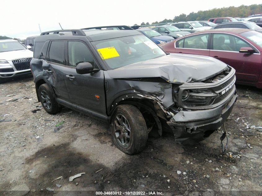 2021 FORD BRONCO SPORT BADLANDS VIN: 3FMCR9D90MRA06964