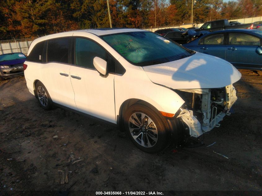 2022 HONDA ODYSSEY EX-L VIN: 5FNRL6H74NB021932