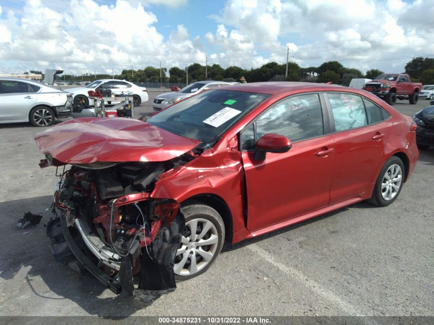 2021 TOYOTA COROLLA LE VIN: 5YFEPMAE9MP261285