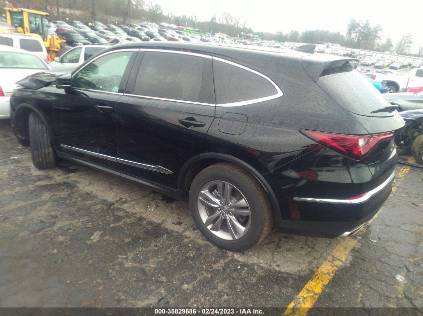 2022 ACURA MDX VIN: 5J8YE1H34NL010479