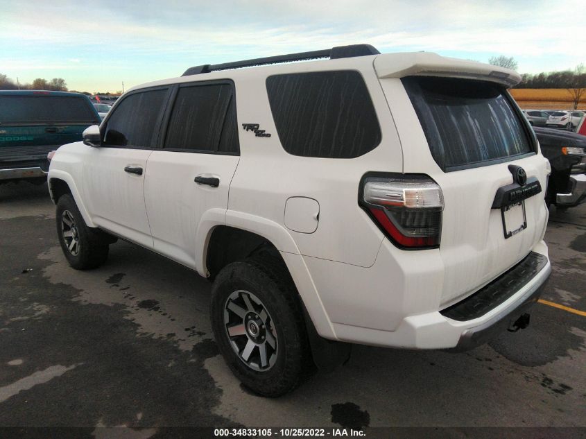 2021 TOYOTA 4RUNNER TRD OFF ROAD VIN: JTEPU5JRXM5848324