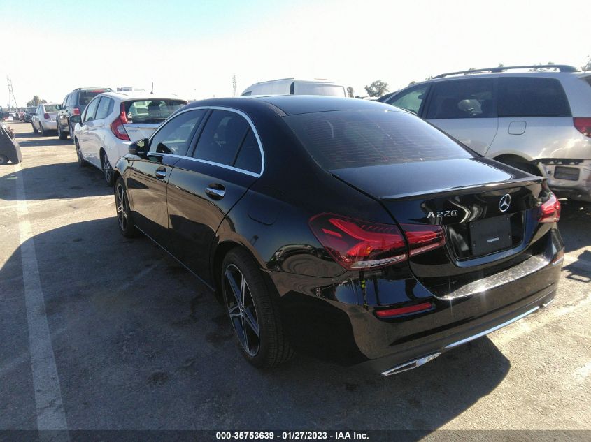 2022 MERCEDES-BENZ A-CLASS A 220 VIN: W1K3G4EB9NJ333735