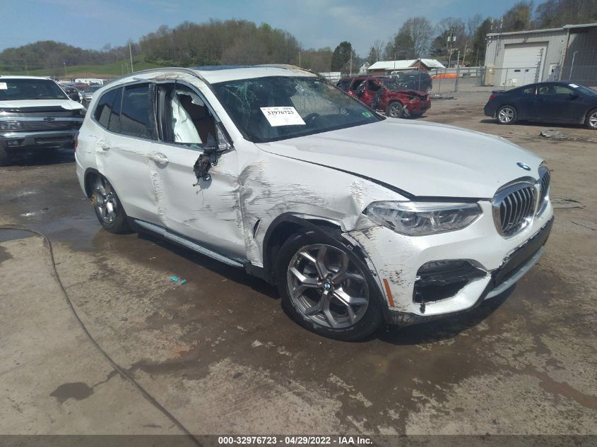2021 BMW X3 XDRIVE30E VIN: 5UXTS1C05M9H02374