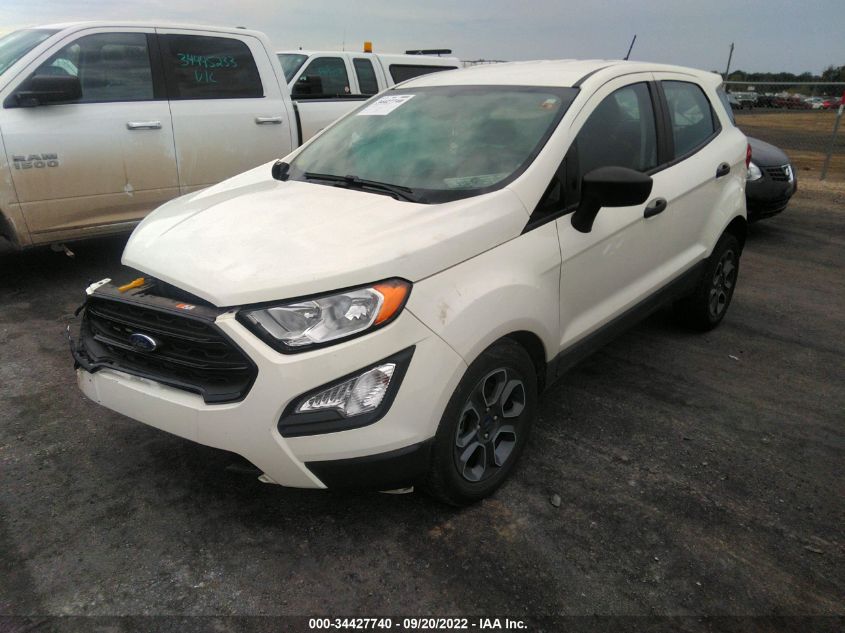2021 FORD ECOSPORT S VIN: MAJ3S2FE8MC418936