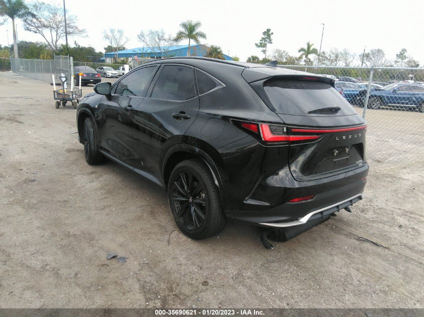 2022 LEXUS NX NX 350 F SPORT HANDLING VIN: 2T2KGCEZ5NC015969