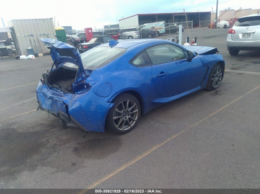 2022 SUBARU BRZ PREMIUM VIN: JF1ZDBB13N9703310