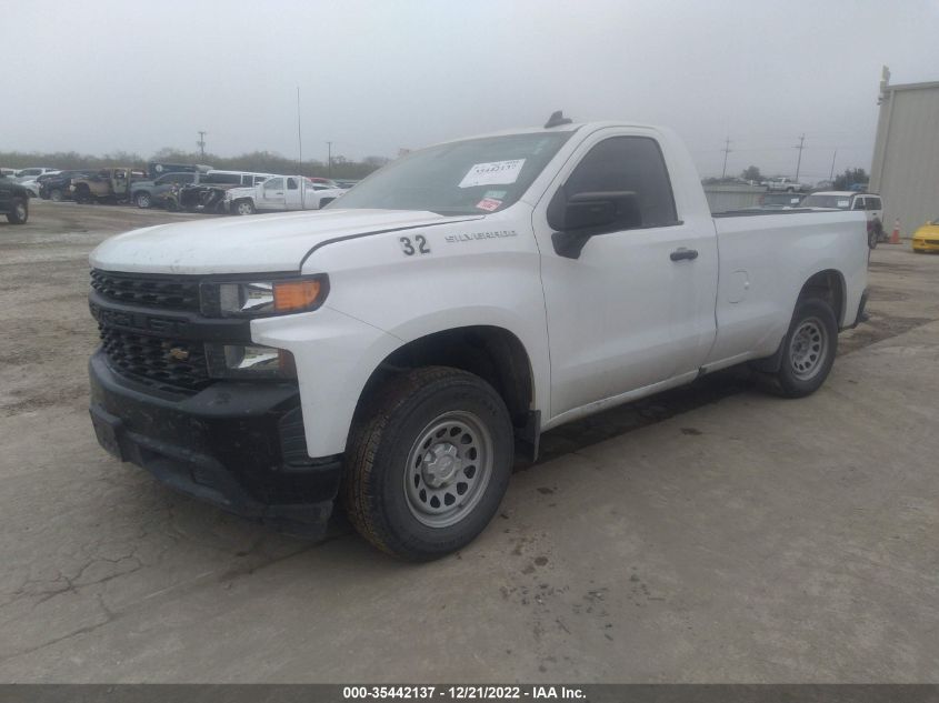 2021 CHEVROLET SILVERADO 1500 WORK TRUCK VIN: 3GCNWAEH6MG318716