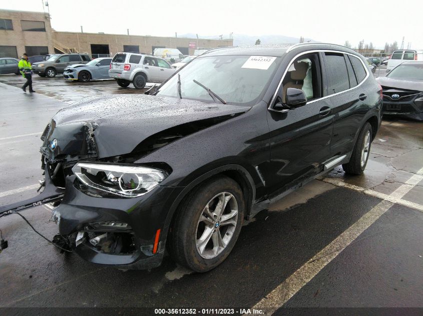 2021 BMW X3 XDRIVE30I VIN: 5UXTY5C08M9F29567