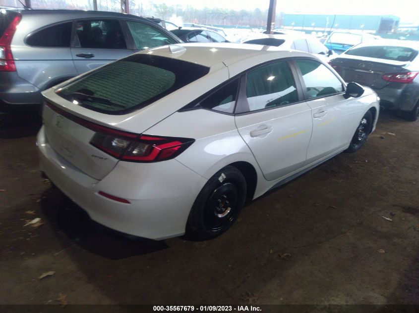 2022 HONDA CIVIC HATCHBACK SPORT VIN: 19XFL2H86NE016192