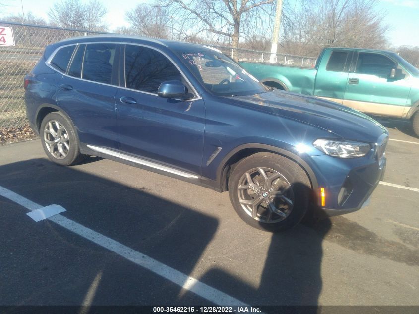2022 BMW X3 XDRIVE30I VIN: 5UX53DP0XN9K92431