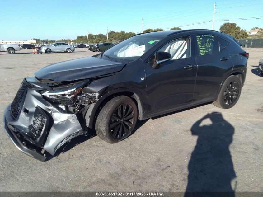 2022 LEXUS NX NX 350 F SPORT HANDLING VIN: JTJKGCEZ1N2006329