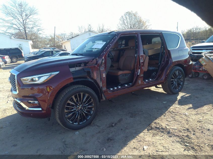 2022 INFINITI QX80 SENSORY VIN: JN8AZ2BE6N9293750