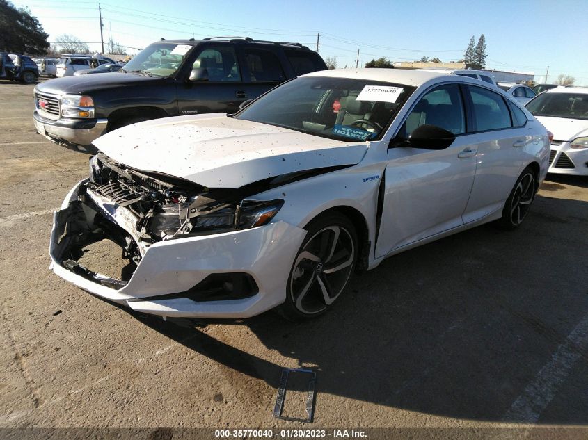 2022 HONDA ACCORD HYBRID SPORT VIN: 1HGCV3F28NA031847